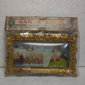 Vintage Santa Land Christmas Decoration